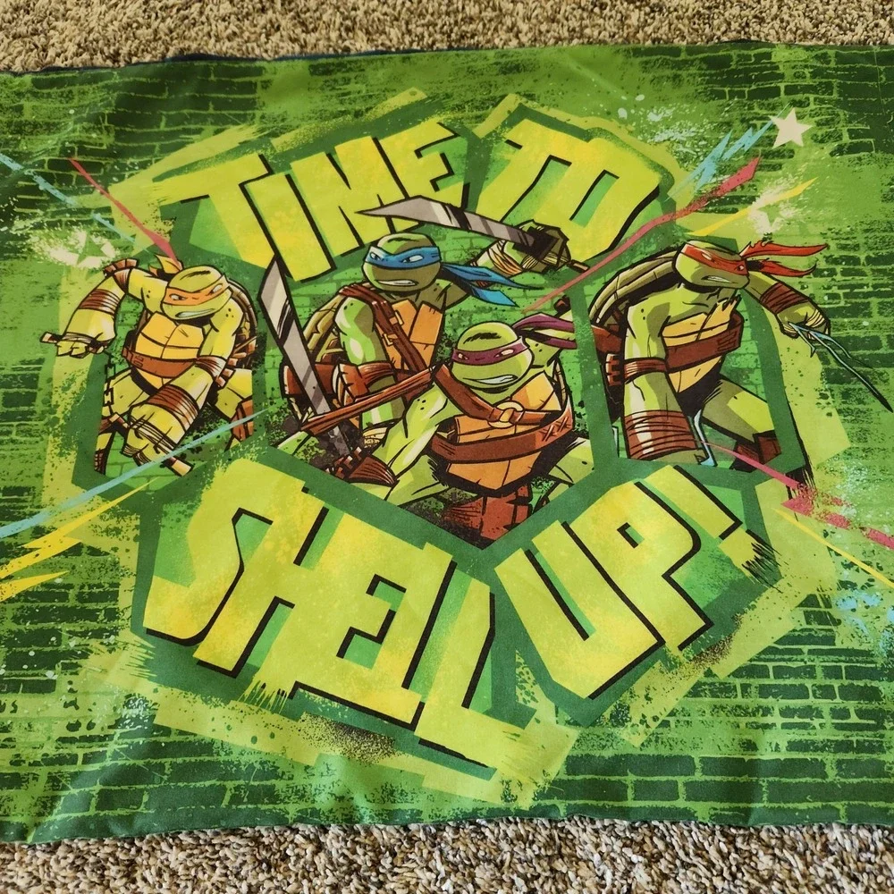 Teenage Mutant Ninja Turtles TMNT Pillowcase Time To Shell‎ Up Standard Size